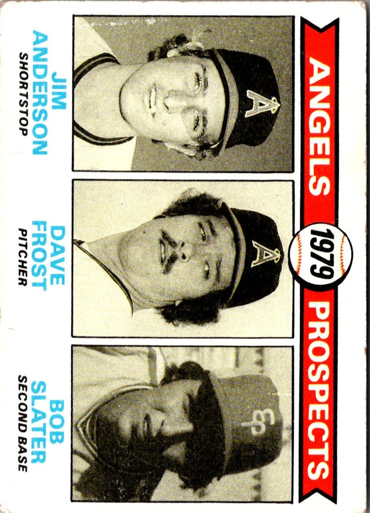 1979 Topps Angels Prospects - Jim Anderson/Dave Frost/Bob Slater