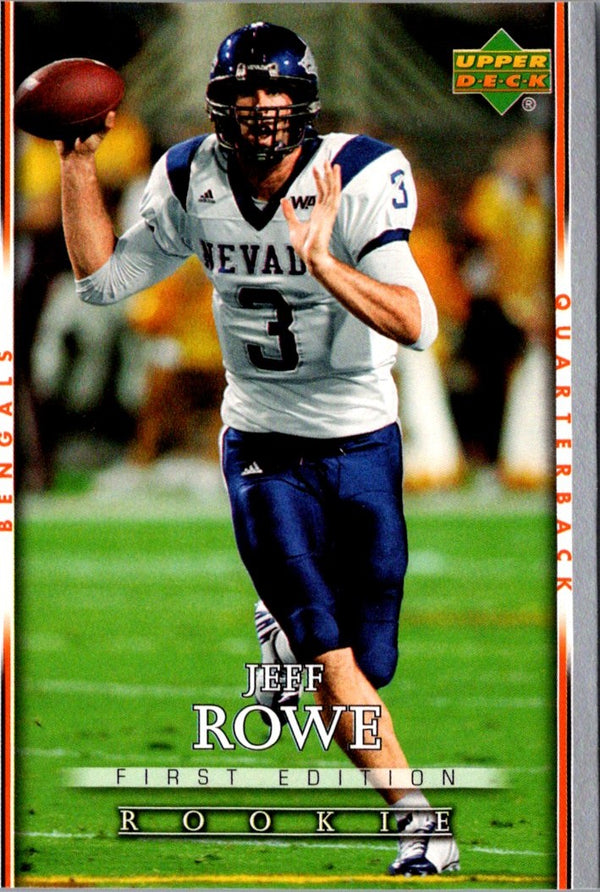 2007 Upper Deck First Edition Jeff Rowe #164 Rookie