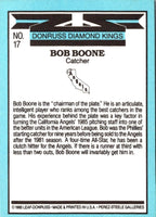 1986 Diamond Kings Bob Boone #17