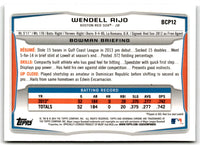 2014 Bowman Chrome Prospects Wendell Rijo #BCP12