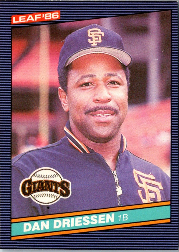 1986 Leaf Dan Driessen #255