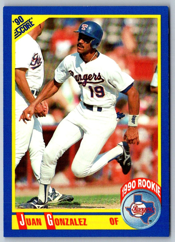 1990 Score Juan Gonzalez #637 Rookie