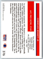 1992 Pro Set Cornelius Bennett #376