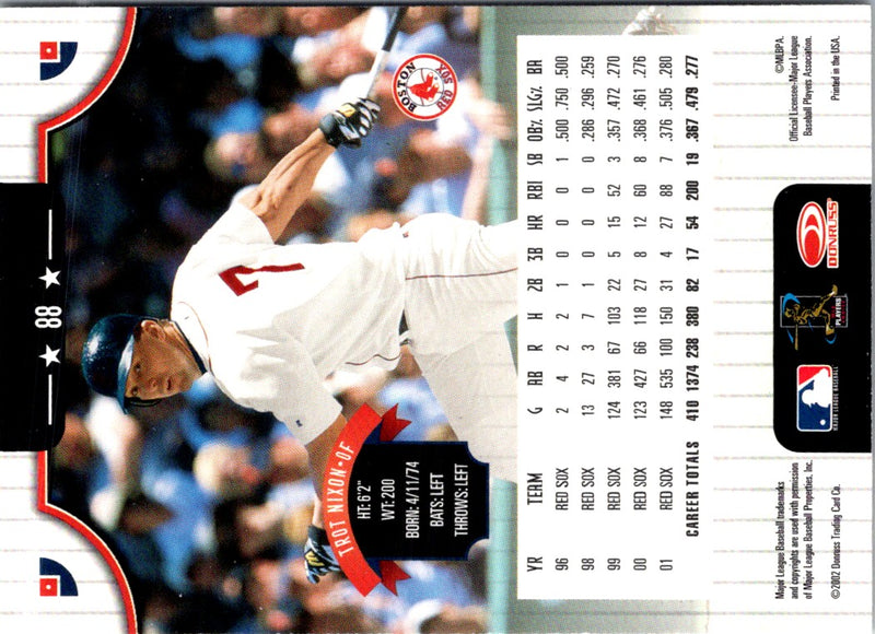 2002 Donruss Trot Nixon