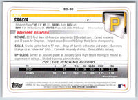 2020 Bowman Nick Garcia #BD-90