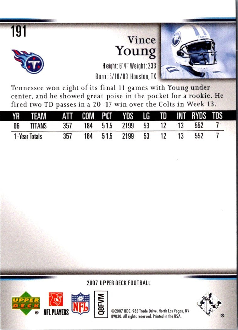 2007 Upper Deck Vince Young