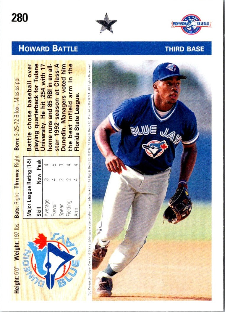 1992 Upper Deck Minors Howard Battle