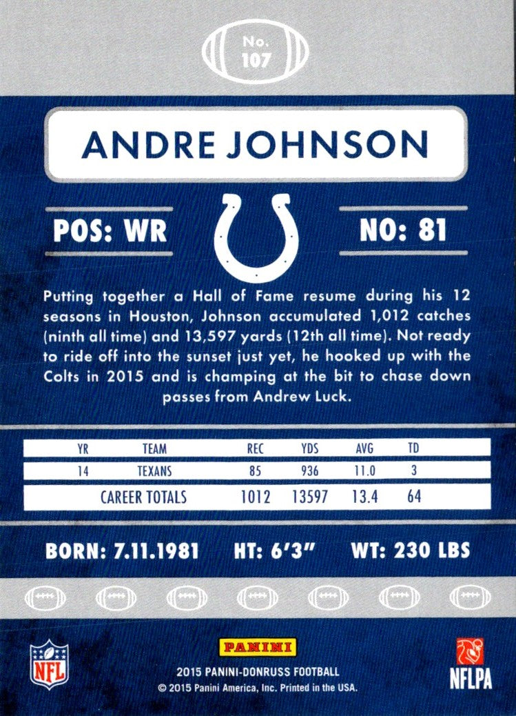 2015 Donruss Andre Johnson