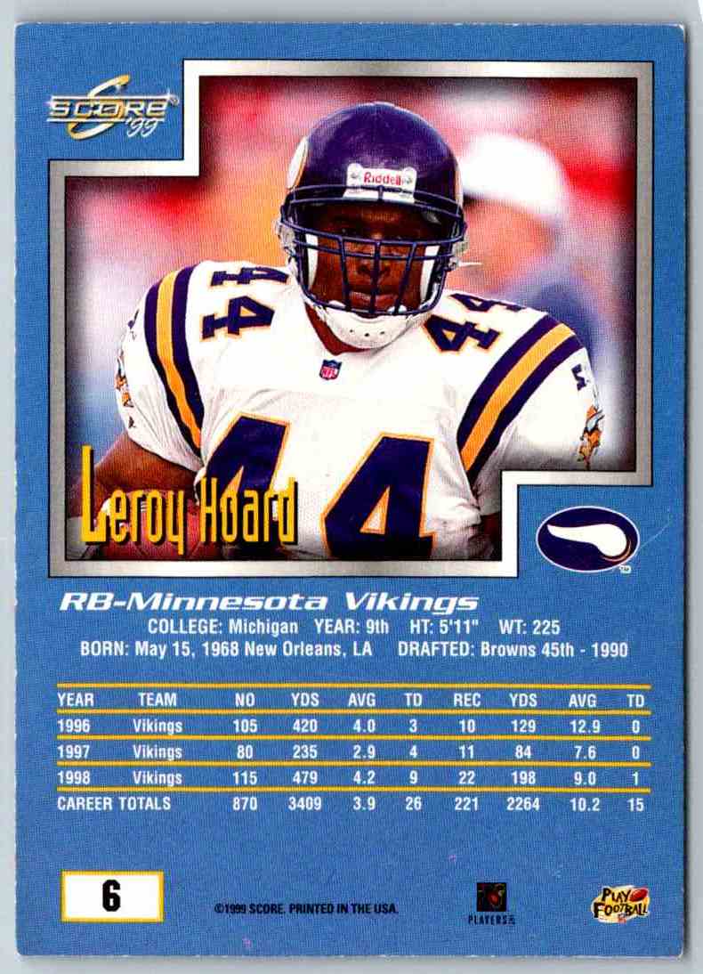 1999 Score Leroy Hoard