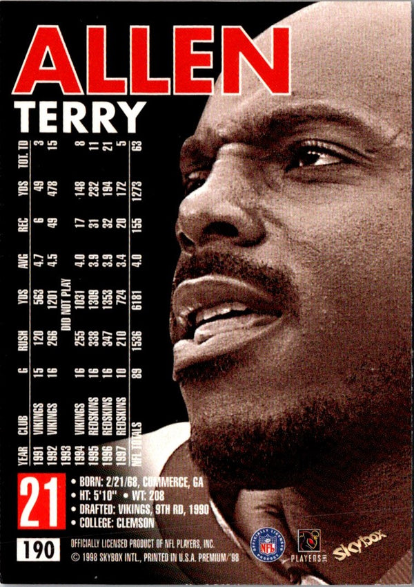 1997 SkyBox Premium Marcus Allen #93