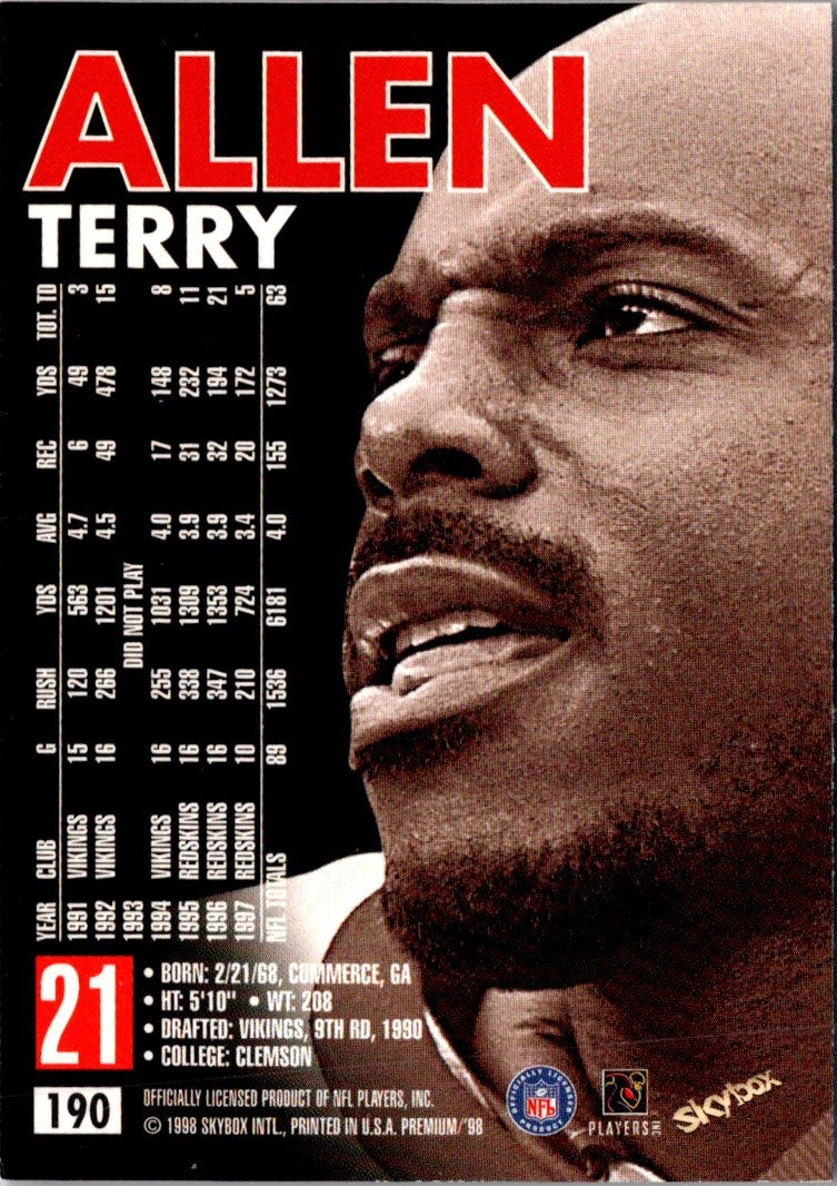 1997 SkyBox Premium Marcus Allen