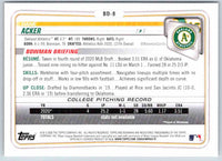 2020 Bowman Dane Acker #BD-8