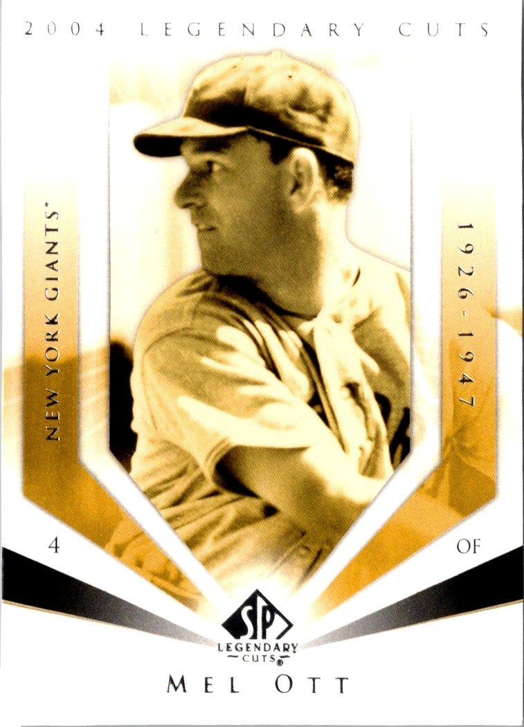 2004 SP Legendary Cuts Mel Ott