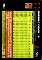 2007 Topps Bartolo Colon #516