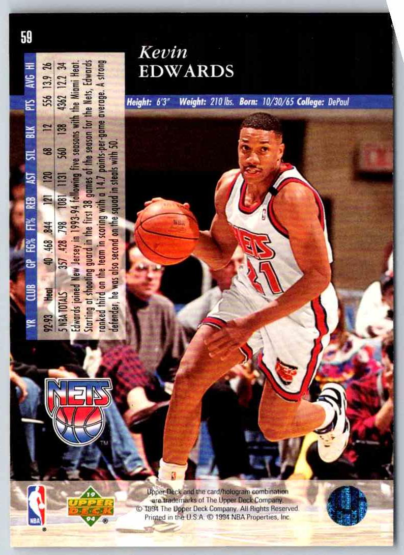 1995 Upper Deck Kevin Edwards