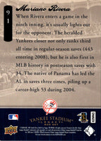 2008 Upper Deck Yankee Stadium Box Set Mariano Rivera #91