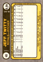1981 Fleer Jeff Twitty #49 Rookie