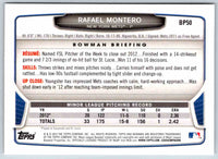 2013 Bowman Rafael Montero #BP50