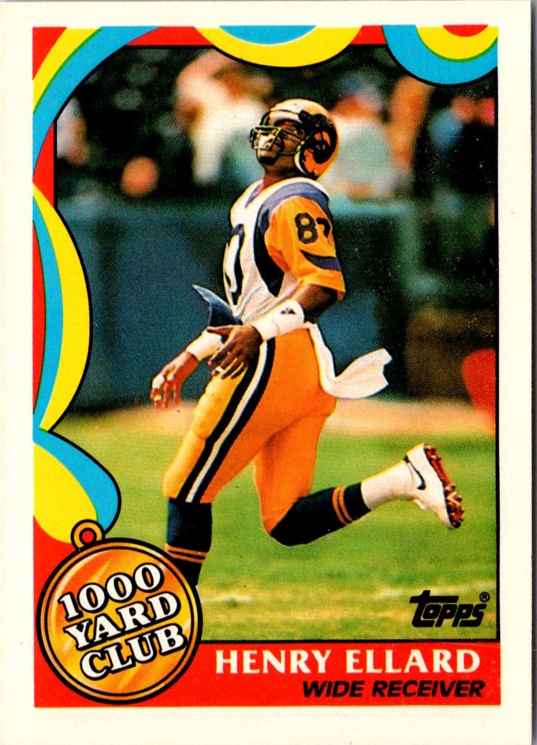 1989 Topps 1000 Yard Club Henry Ellard