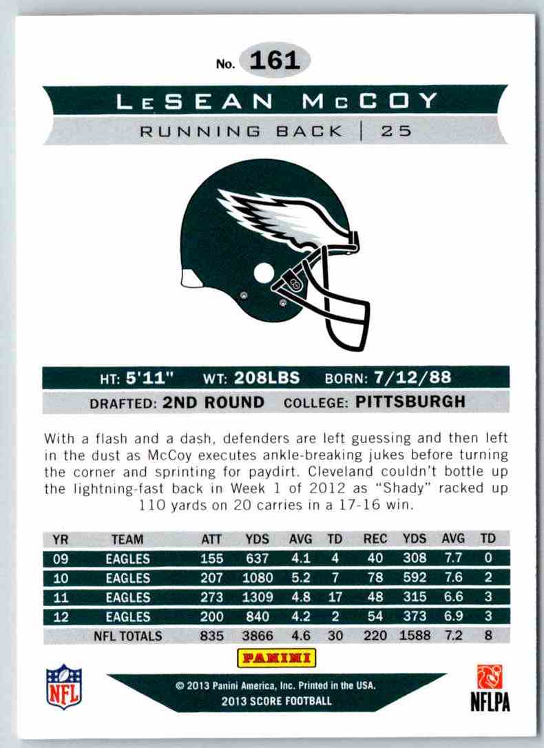 2013 Score LeSean McCoy