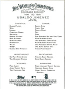 2010 Topps Allen & Ginter Ubaldo Jimenez