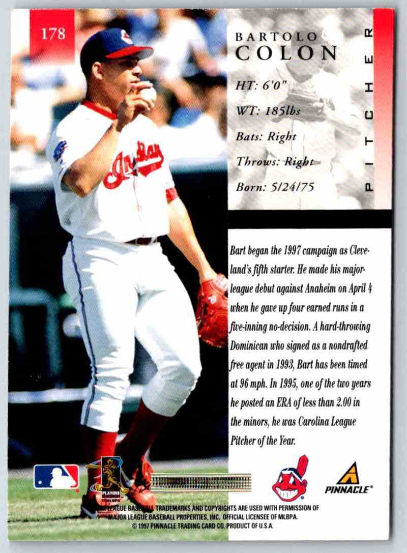 1997 Pinnacle Bartolo Colon
