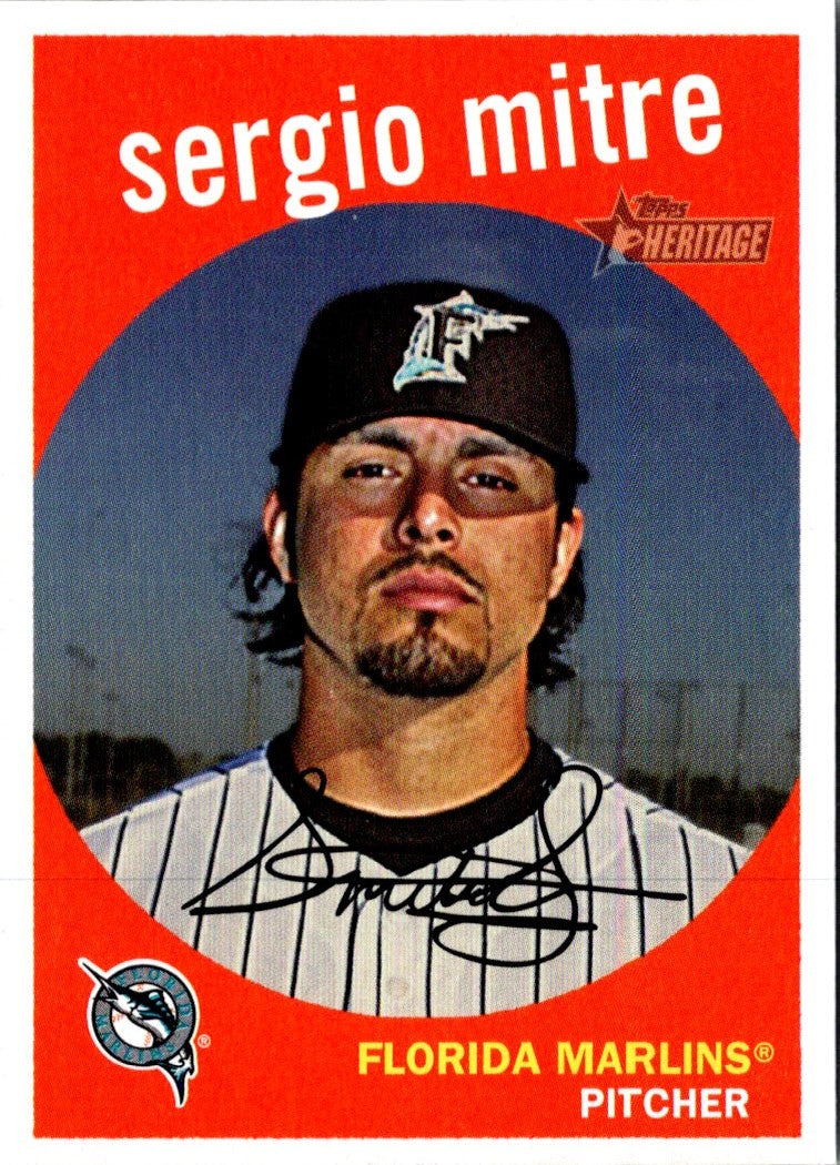 2008 Topps Heritage Sergio Mitre