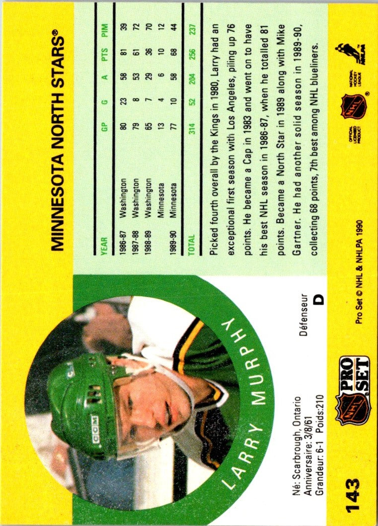 1990 Pro Set Larry Murphy