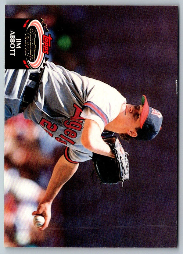 1992 Stadium Club Jim Abbott #210