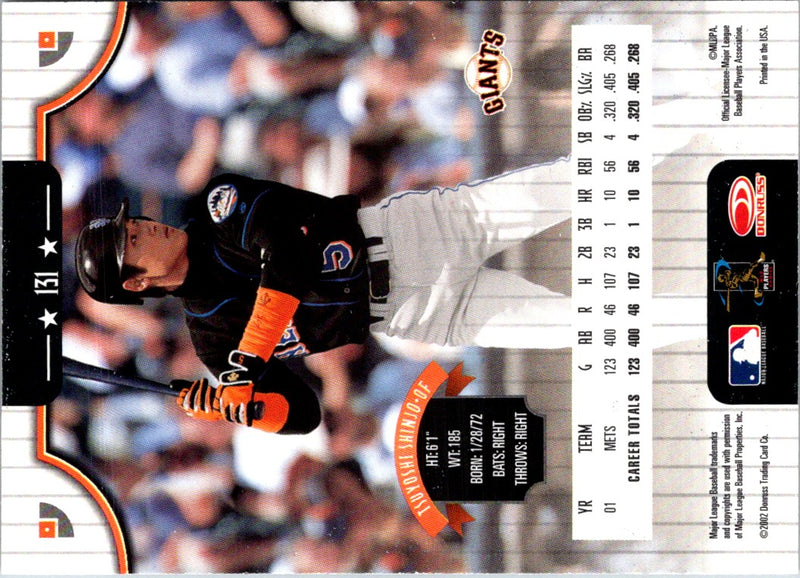 2002 Donruss Tsuyoshi Shinjo