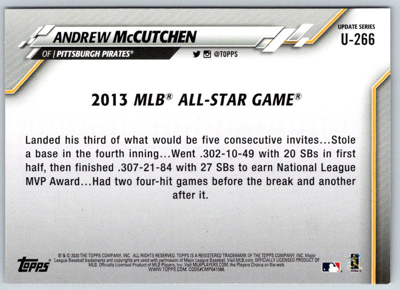 2020 Topps Update Andrew McCutchen