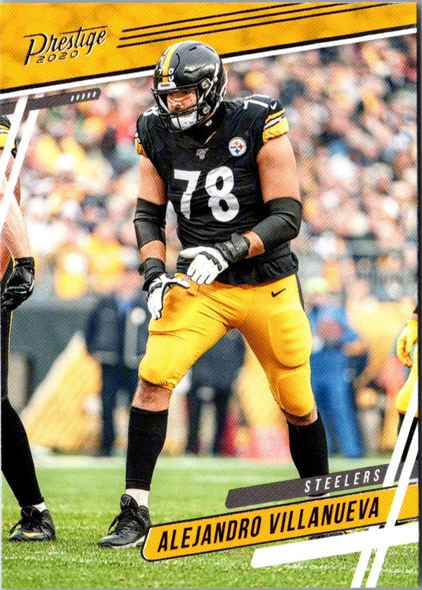 2020 Panini Prestige Xtra Points Blue Alejandro Villanueva #176