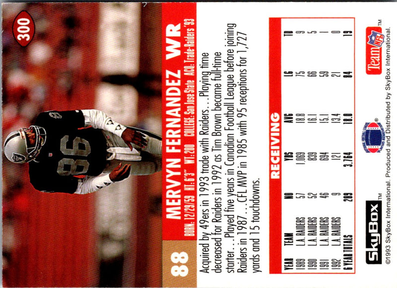 1993 SkyBox Impact Mervyn Fernandez