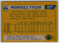 1982 Topps Wendell Tyler #385