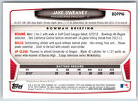 2013 Bowman Jake Sweaney #BDPP46