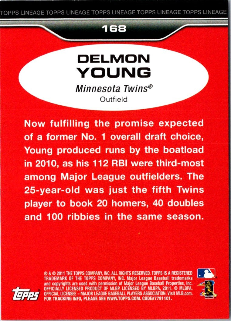 2011 Topps Lineage Delmon Young