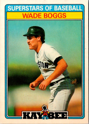 1987 Topps Kay-Bee Superstars of Baseball Wade Boggs #4