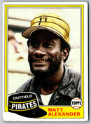 1981 Topps Matt Alexander