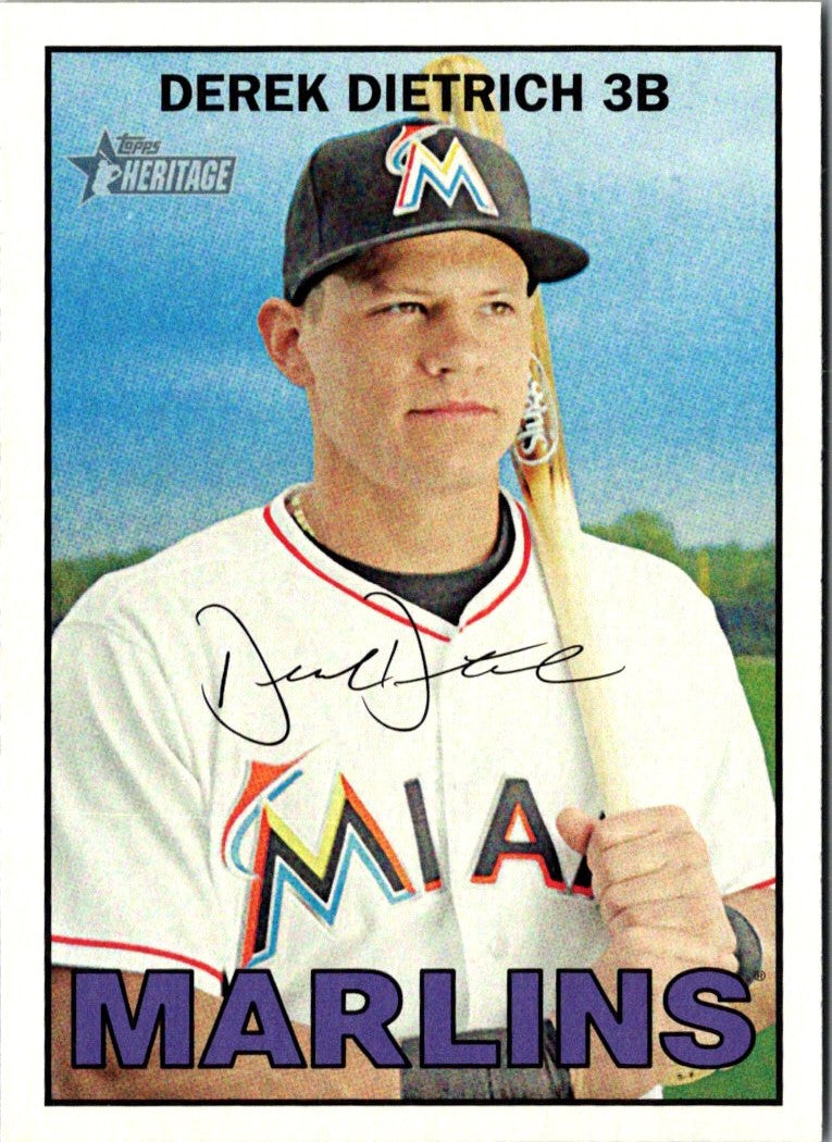 2016 Topps Heritage Derek Dietrich