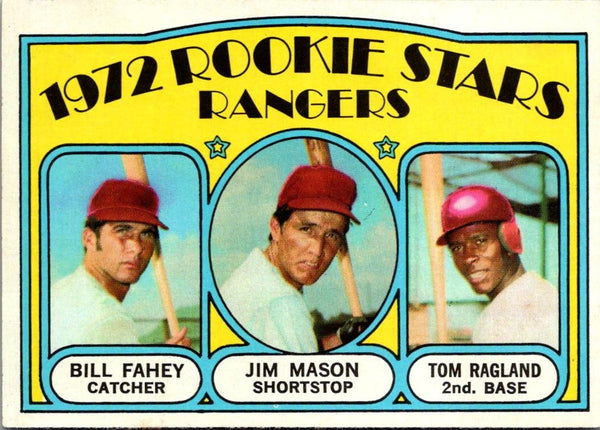 1972 Topps Rangers Rookies - Bill Fahey/Jim Mason/Tom Ragland #334 Rookie VG-EX