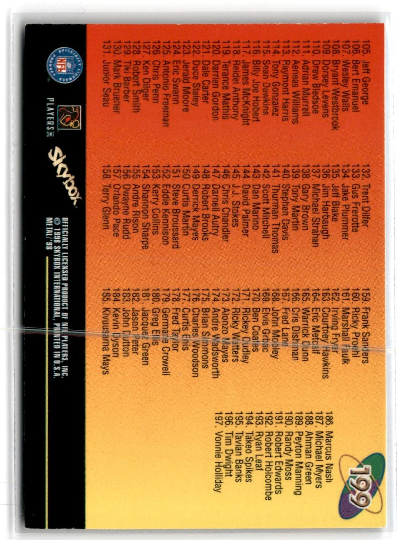 1998 Metal Universe Jerry Rice