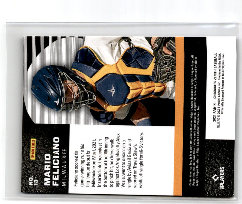 2021 Panini Chronicles Zenith Mario Feliciano