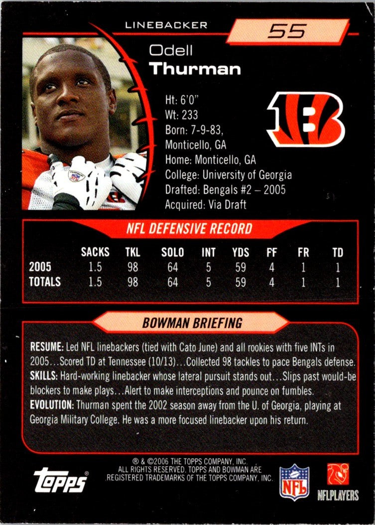 2006 Bowman Odell Thurman