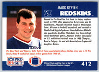 1992 Proset Mark Rypien #412