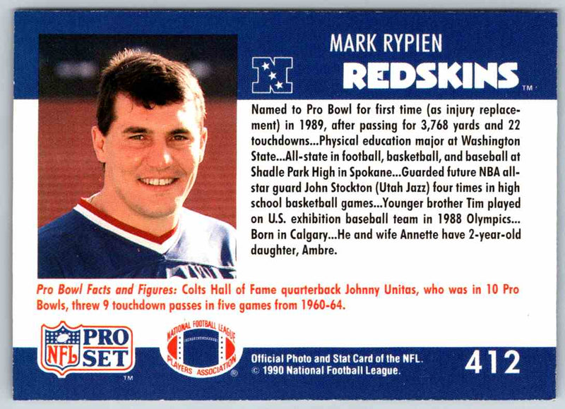 1992 Proset Mark Rypien