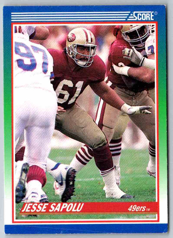 1990 Score Jesse Sapolu #424