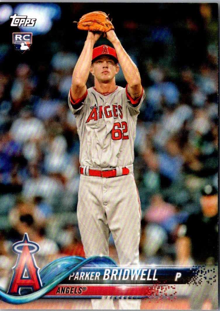 2018 Topps Los Angeles Angels Parker Bridwell