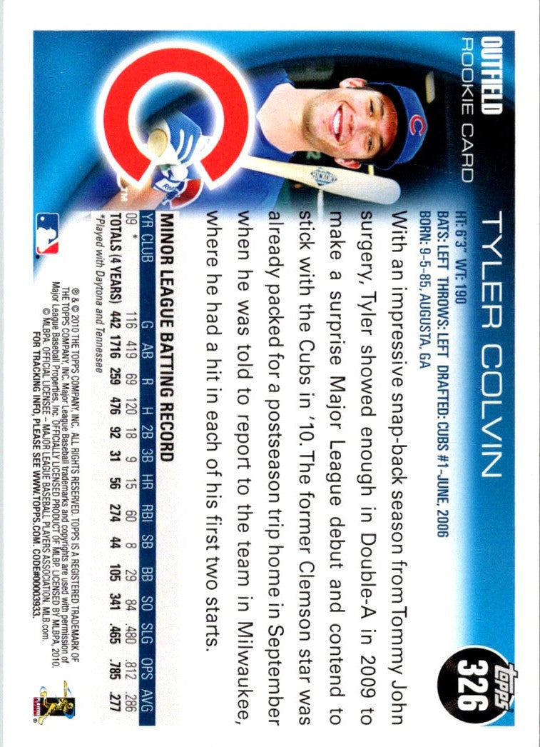 2010 Topps Tyler Colvin