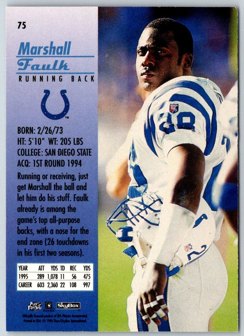 1996 SkyBox Premium Marshall Faulk