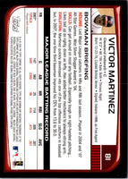 2008 Bowman Victor Martinez #81